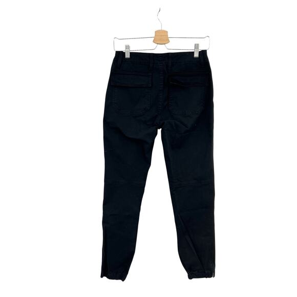 Vince‎ Pants Elastic-hem Patch-front Utility Trouser Jogger Black Size 27 - Picture 7 of 12